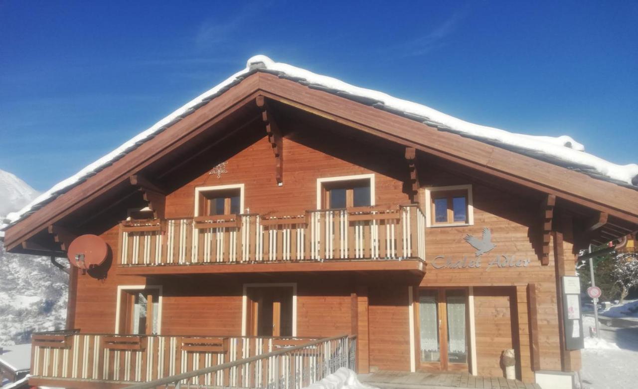 Apartmán Chalet Adler Grächen Exteriér fotografie