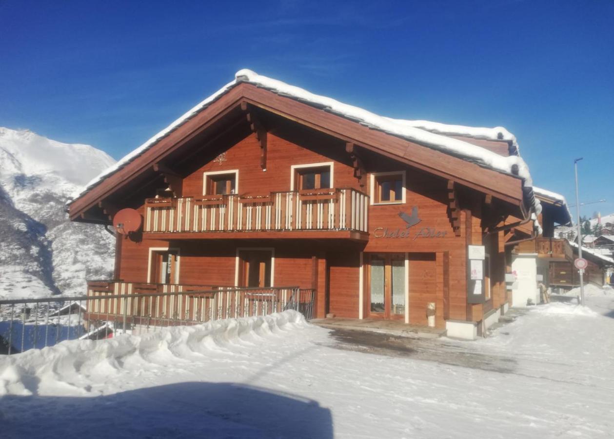 Apartmán Chalet Adler Grächen Exteriér fotografie